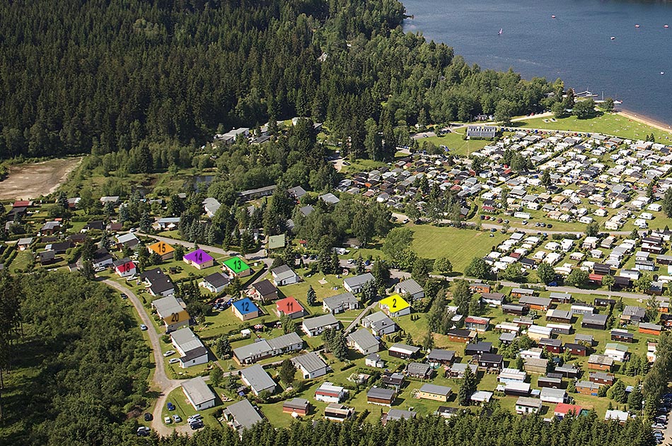 Bungalows am Greifenbachstauweiher